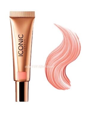 Iconic London Sheer Cream Blush in Cheeky Coral, 0.42 fl oz / 12.5 ml
